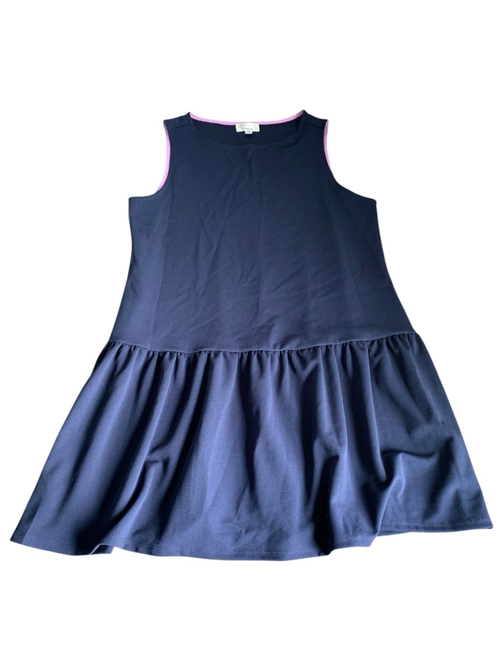 Signature by Robbie Bee Navy Strapless Drop Waist Dress Woman’s Petite PM Crepe